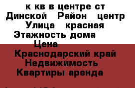 1 к.кв.в центре ст.Динской › Район ­ центр › Улица ­ красная › Этажность дома ­ 5 › Цена ­ 10 000 - Краснодарский край Недвижимость » Квартиры аренда   